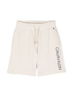 Calvin Klein Kids short à logo imprimé - Tons neutres