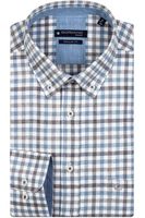 Giordano Regular Fit Overhemd blauw, Ruit - thumbnail