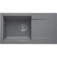STRADOUR Wastafel gebouwd in EINNA, in SMC GRIS BETON - 16, 1 kom, maat 78 * 43,5 cm, handmatig legen