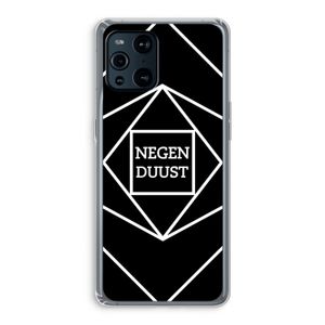 Negenduust geometrisch: Oppo Find X3 Pro Transparant Hoesje