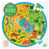 EeBoo - Ronde Puzzel - Biodiversiteit - 500 stukjes - thumbnail