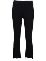 MOTHER Insider high-rise cropped jeans - Noir