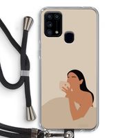 Fresh coffee: Samsung Galaxy M31 Transparant Hoesje met koord