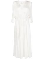 Zadig&Voltaire robe mi-longue Ryoko à fini satiné - Blanc