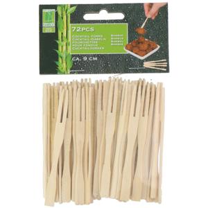 Hapjes/sate prikkers/spiesjes - bamboe hout - 72x stuks - 9 cm