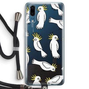 Papegaai: Huawei P20 Transparant Hoesje met koord