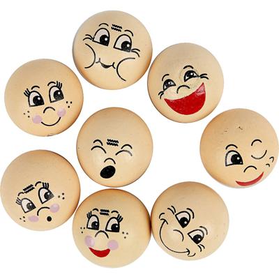 Creativ Company Hoofden, d 20 mm, licht beige, 16 stuk/ 1 doos