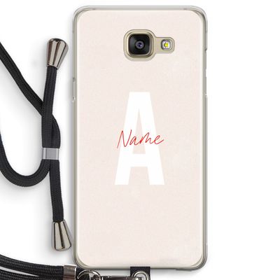 Strawberry Milkshake: Samsung Galaxy A5 (2016) Transparant Hoesje met koord
