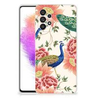 TPU Hoesje voor Samsung Galaxy A73 5G Pink Peacock - thumbnail