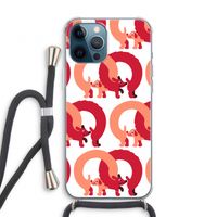 Dogs: iPhone 12 Pro Transparant Hoesje met koord