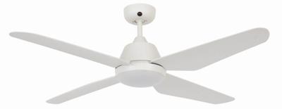 Beacon Plafondventilator met lampAria Led Ø 122cm wit IP55 - 212994