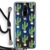 Cactus Lover: OnePlus 7 Pro Transparant Hoesje met koord