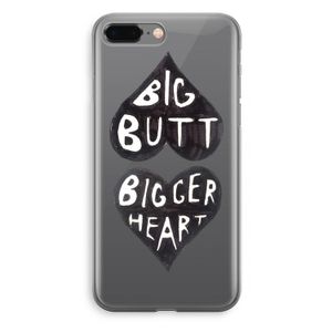 Big butt bigger heart: iPhone 8 Plus Transparant Hoesje