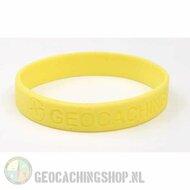 Armband - Geocaching, this is our world - geel Armband - Geocaching, this is our world - geel