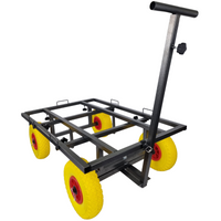 Topmast Bench Trolley Ultra - 90 X 63 X 31 CM - gele wielen