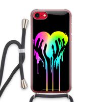 Hold My Heart: iPhone SE 2020 Transparant Hoesje met koord