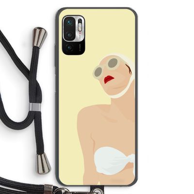 Summer: Xiaomi Redmi Note 10 5G Transparant Hoesje met koord