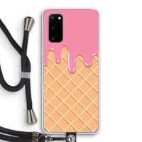 Ice cream: Samsung Galaxy S20 Transparant Hoesje met koord