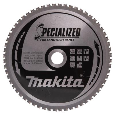 Makita Cirkelzaagblad voor Sandwichpaneel | Specialized | Ø 270mm Asgat 30mm 60T - B-33598