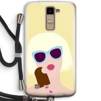Ice cream: LG K10 (2016) Transparant Hoesje met koord