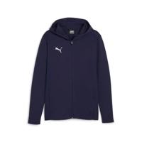 PUMA teamFINAL Casuals Trainingsjack Donkerblauw Zilver