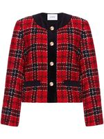 Sleeper veste Checked Manhattan en tweed - Rouge