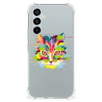 Samsung Galaxy A54 Stevig Bumper Hoesje Cat Color