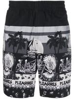 Pleasures short à imprimé graphique - Noir