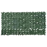 VidaXL Balkonscherm met donkergroene bladeren 200x100 cm
