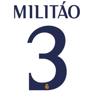 E. Militáo 3 (Officiële Real Madrid Bedrukking 2023-2024)