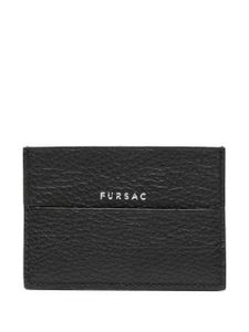 FURSAC porte-cartes en cuir à logo imprimé - Noir