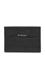 FURSAC porte-cartes en cuir à logo imprimé - Noir - thumbnail