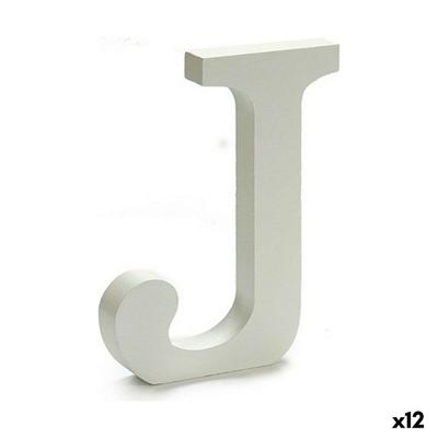 Brief Pincello J Wit 1,8 x 21 x 17 cm (12 Stuks)