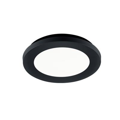 Trio Zwarte plafonnièreCamillus Ø 17cm - R62921032