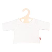 Heless Poppen t-shirt wit op kledinghanger, maat 28-35 cm