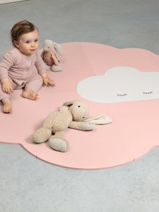 Groot wolken speelkleed - QUUT poederroze