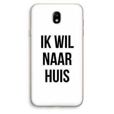 Ik wil naar huis: Samsung Galaxy J7 (2017) Transparant Hoesje