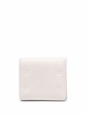 Maison Margiela portefeuille en cuir à design pliant - Tons neutres