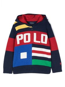 POLO RALPH LAUREN KIDS veste color block à logo - Bleu