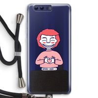 Hartje: Honor 9 Transparant Hoesje met koord