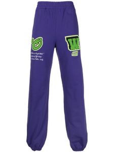 Off-White pantalon de jogging à patch logo - Violet