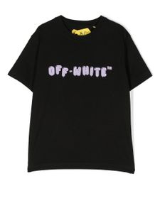 Off-White Kids t-shirt en coton à logo imprimé - Noir