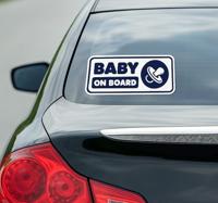 Autosticker baby aan boord sticker