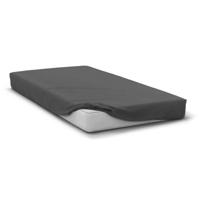 Hoeslaken - HOME LINGE PASSION - HP71770 - 160 x 200 cm + muts 30 cm - Microvezel - 82 g - Antracietgrijs