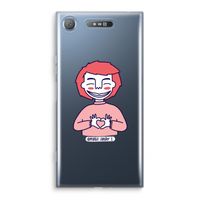 Hartje: Sony Xperia XZ1 Transparant Hoesje