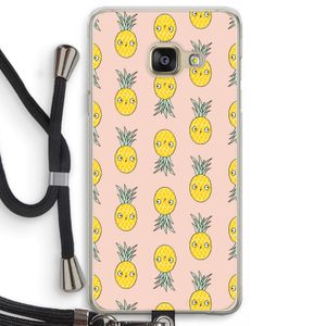 Ananas: Samsung Galaxy A3 (2016) Transparant Hoesje met koord