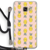 Ananas: Samsung Galaxy A3 (2016) Transparant Hoesje met koord