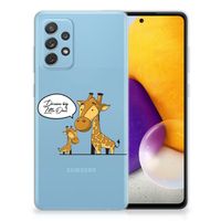 Samsung Galaxy A72 Telefoonhoesje met Naam Giraffe