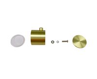 Saniclear Brass temperatuurknop tbv badkraan & regendouche opbouw - thumbnail
