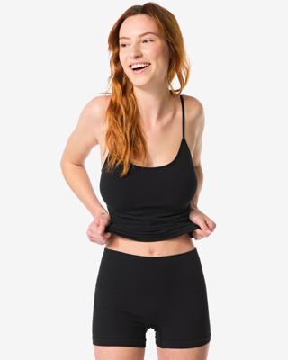 HEMA Licht corrigerende shortie naadloos katoen zwart (zwart)